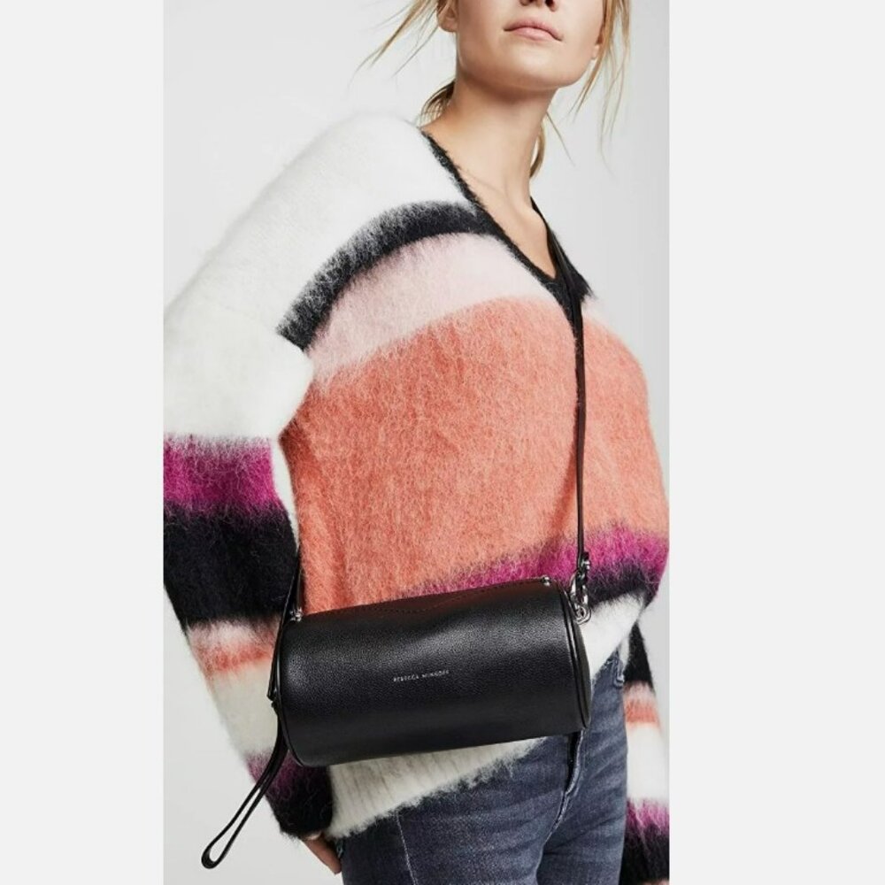 Rebecca Minkoff Black Crossbody Barrel Bag NWOT